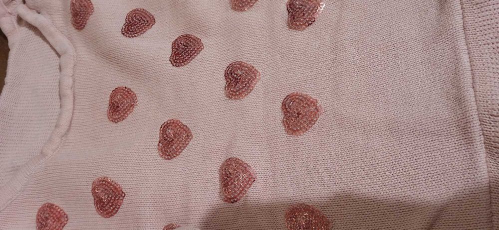 Светр / кофта сердечка блискітки