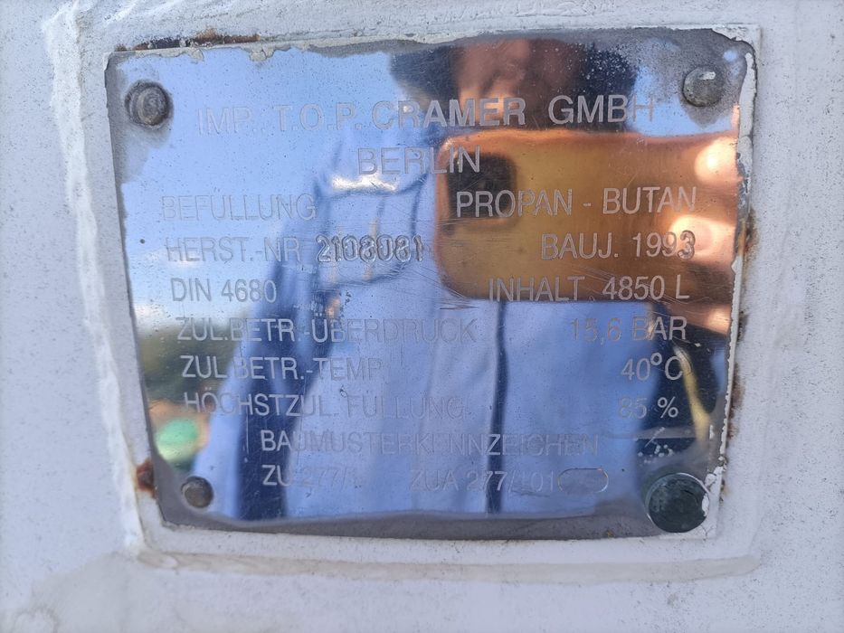 Zbiornik po gazie 4850 litrow