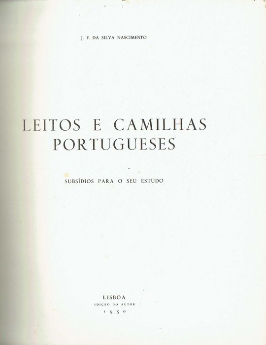 14937

Leitos E Camilhas Portugueses
de J. F. da Silva Nascimento