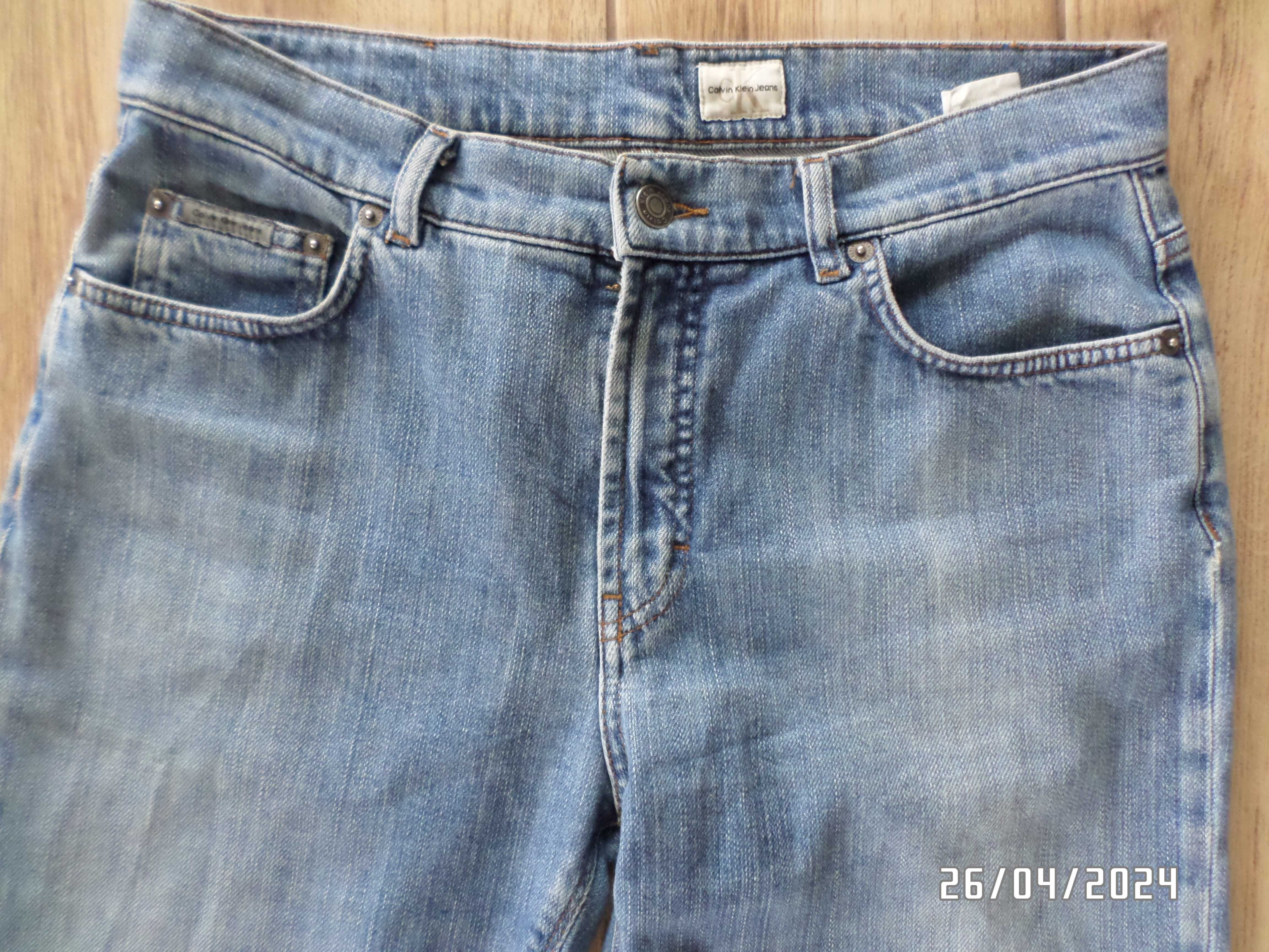 firmowe spodnie -jeans -CALVIN KLEIN-W-32-L