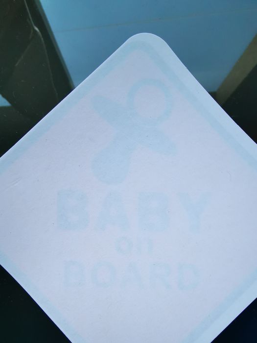 Autocolante baby on board novo com portes incluídos