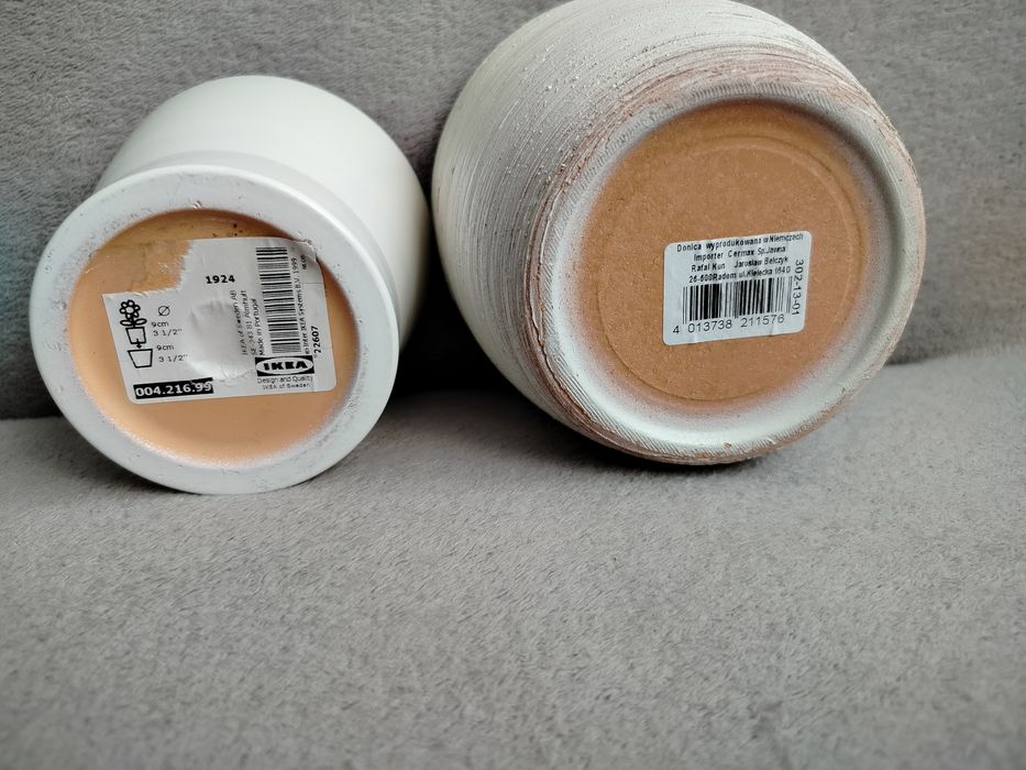 Doniczki ceramiczne 2 sztuki