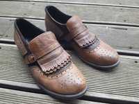 Włoskie buty ze skóry Bagatt a la mokasyny