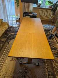 Stół, ława, podnoszony, blat rozkładany, kolor naturalny drewno vinted