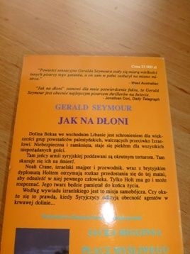 Ksiazka Jak na dłoni Gerald Seymour