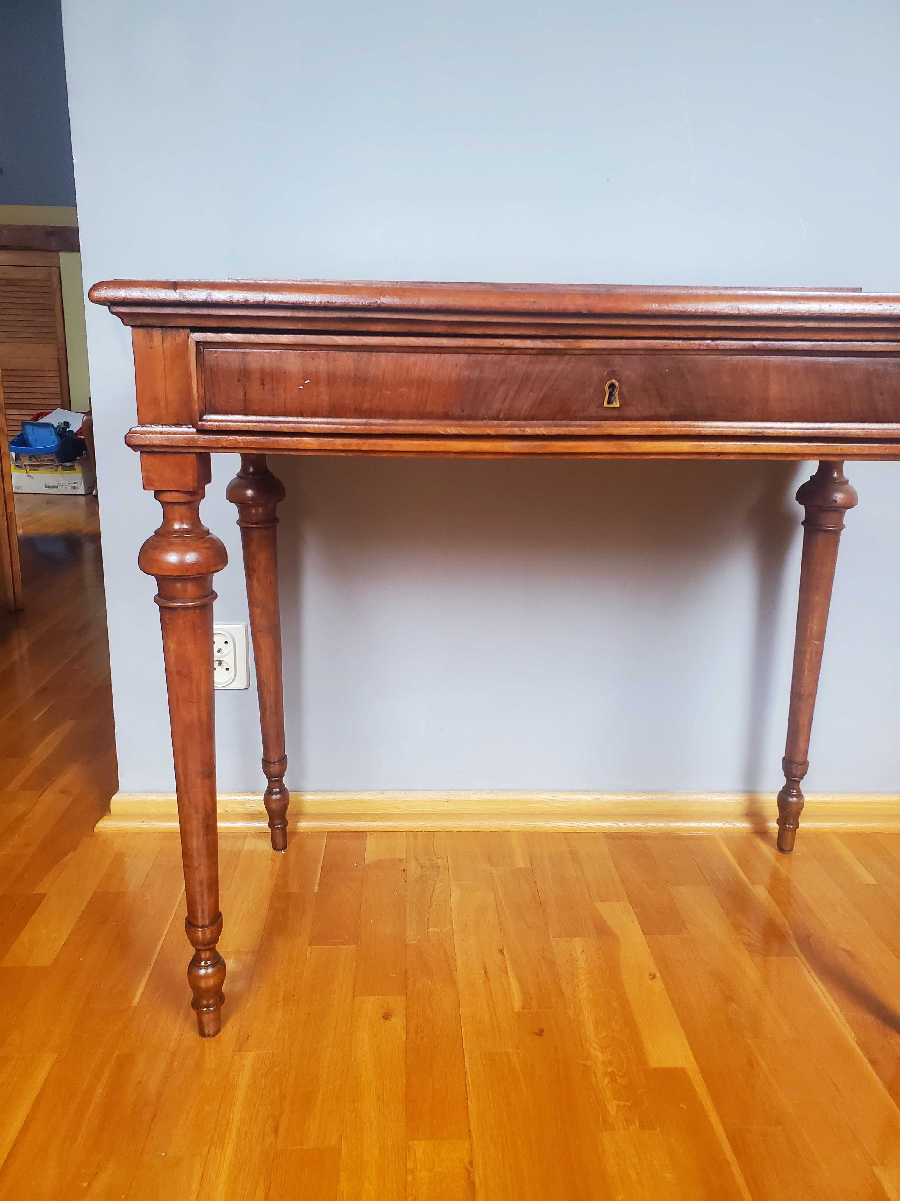 Duże drewniane lustro eklektyk Antyk Józefów