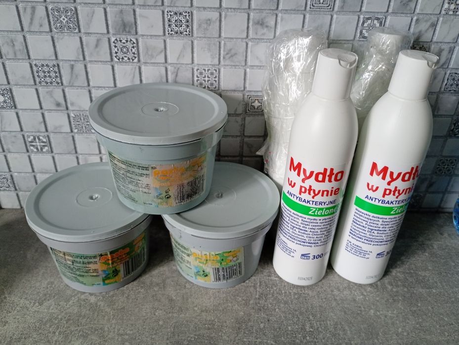 Zestaw do mycia rąk pasta i mydło