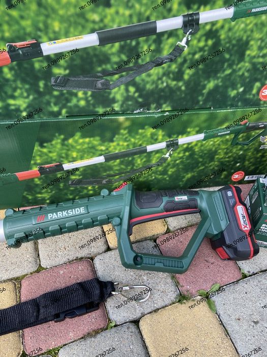 Аккумуляторный телескопический кусторез, кущоріз, кусторіз, Parkside
