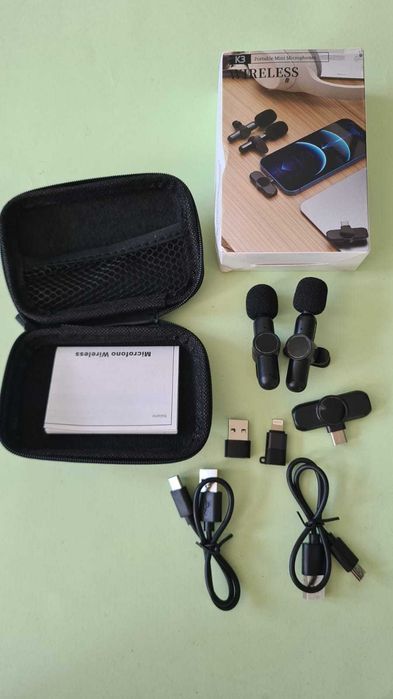 Podwójny mikrofon krawatowy USB C K3 SPP160