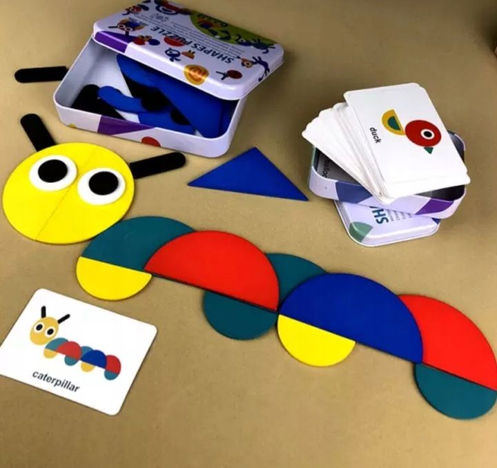 Układanka Montessori Gra Logiczna Puzzle Drewniane