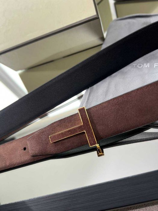 Мужской замшевый ремень Том Форд кожаный ремень Tom Ford r155