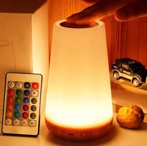 Dla dzieci lampka  nocna dotykowa LED Auxmir, 13 kolorów + Pilot