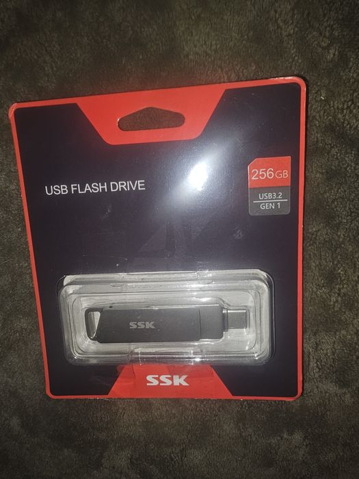 PENDRIVE USB-C 256GB ZŁĄCZE 2w1 typ C - Nowy