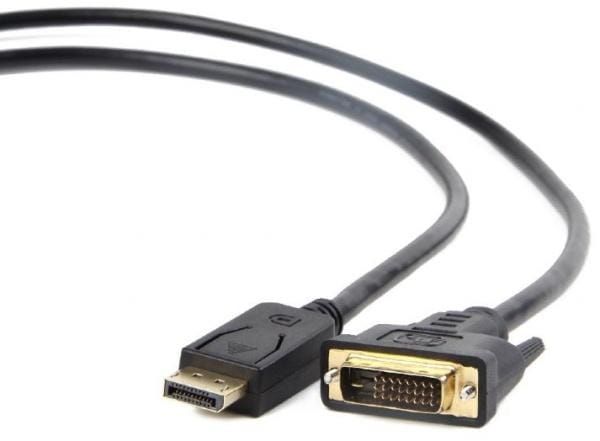 Kabel z wtyczkami DP Displayport i DVI-D 24-1 Pin 1,8m