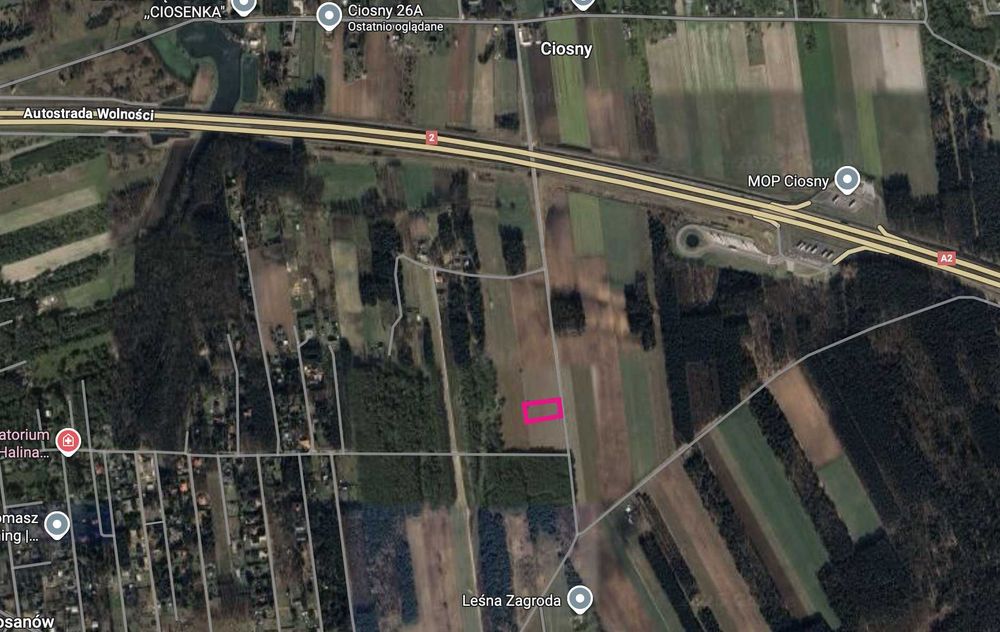 Działka Rosanów 3000 m2  |  35 zł/m2