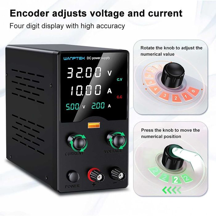 Лабораторний блок живлення WANPTEK GA3010H