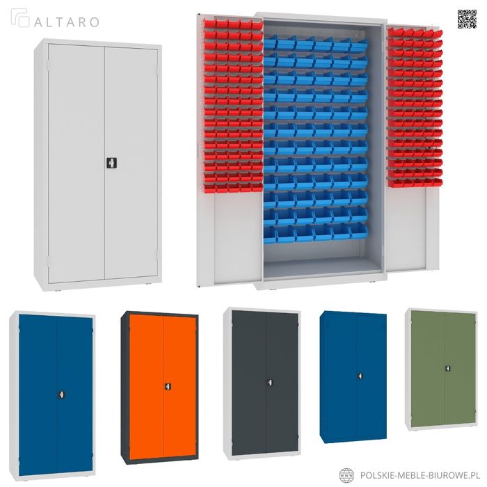Szafa WARSZTATOWA z pojemnikami | Narzędziowa | METALOWA |  ALTARO