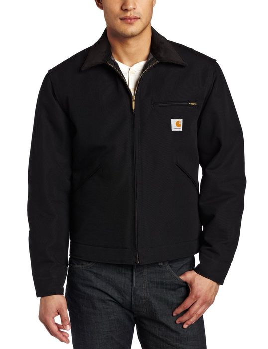 Куртка Carhartt WIP Detroit Black Кархарт Детроит Бобмер Оверсайз