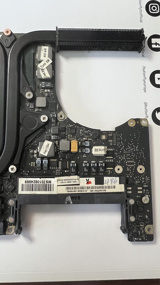 Motherboard Macbook Pro 15” 2009 2.53 core 2 duo