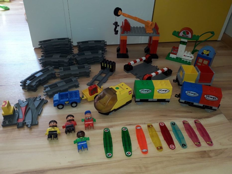 Lego Duplo Pociąg Kolejka Duży zestaw inteligentny 3325 i wagon 3326