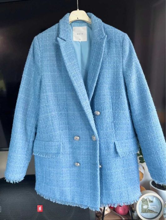 Mohito sliczna blekitna marynarka na swieta