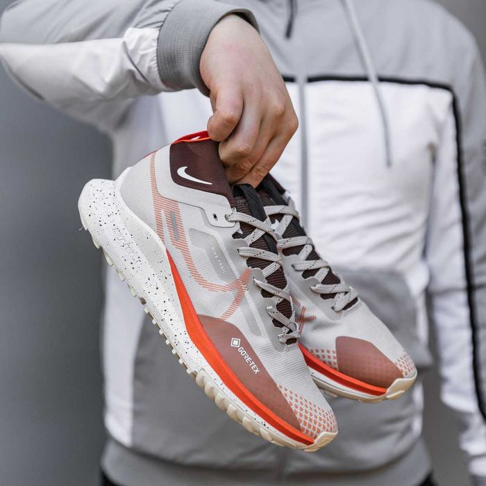 Кросівки Nike React Pegasus Trail 4 Gore-Tex White/Orange premium