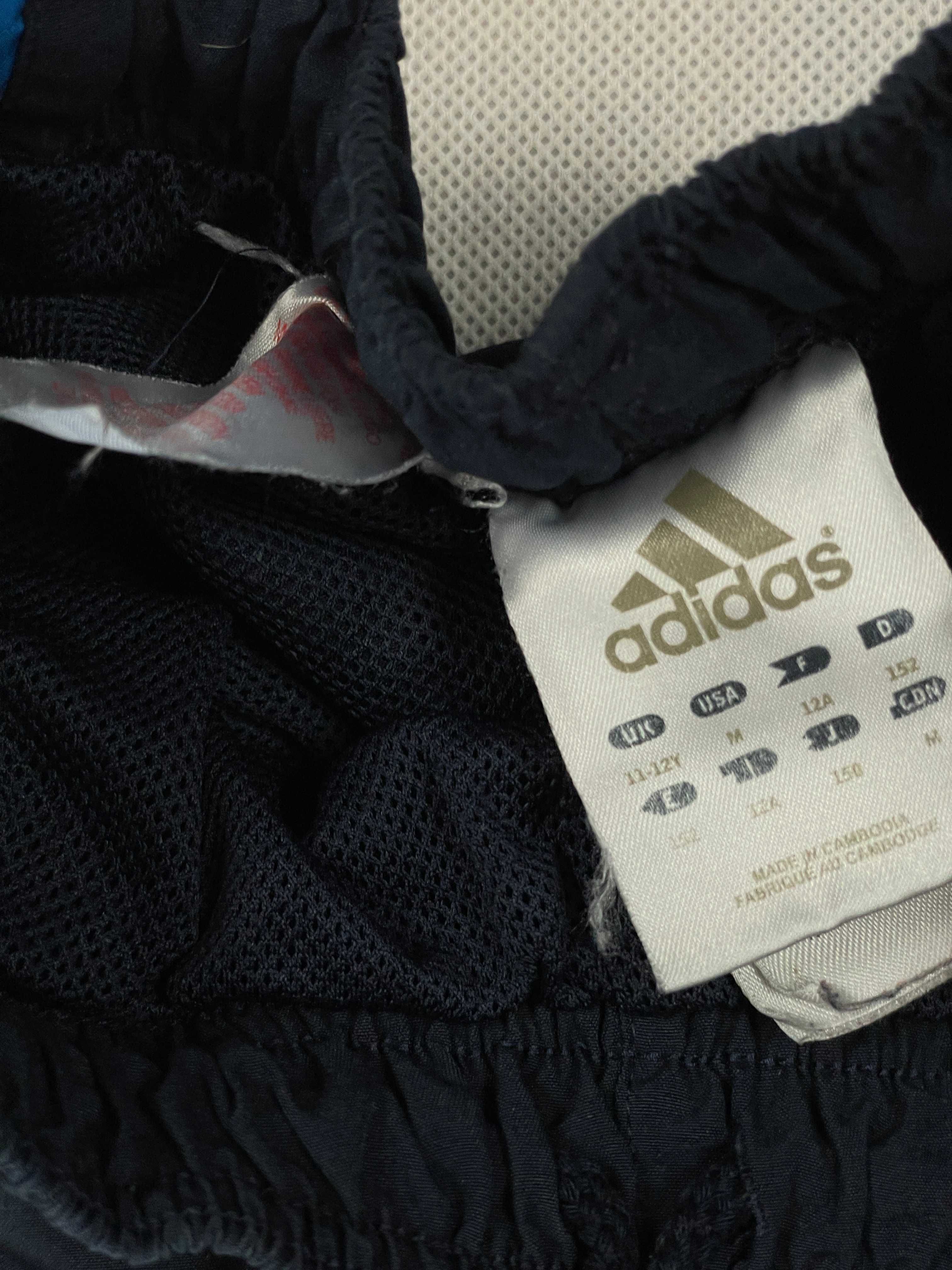 Adidas Spodnie Dresowe Dziecięce Męskie Granat Logo Unikat 11Y 12Y M