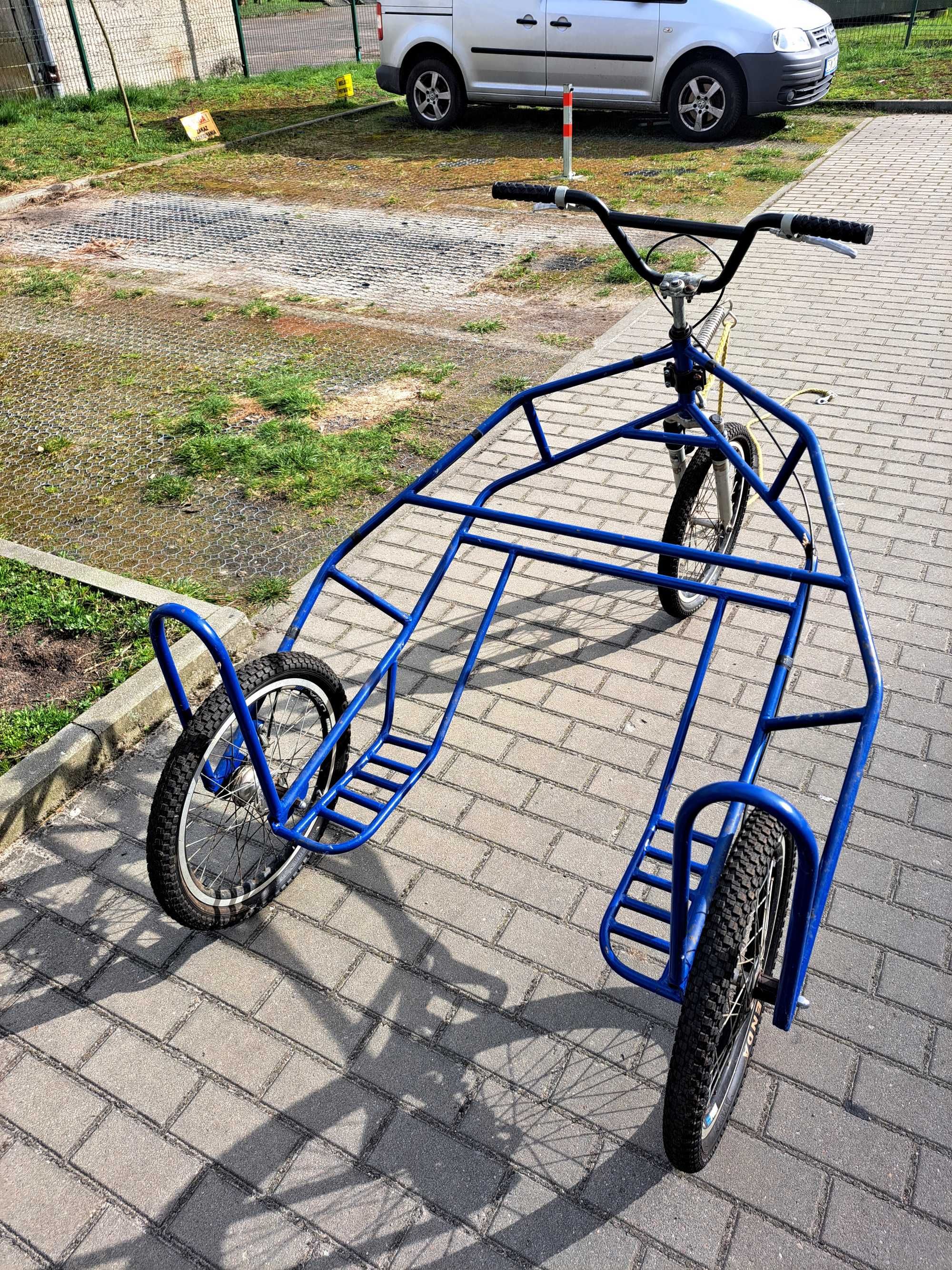Wózek trzy kołowy do psiego zaprzęgu