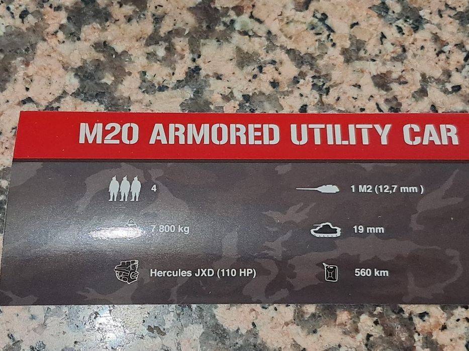 Carro blindado militar M20