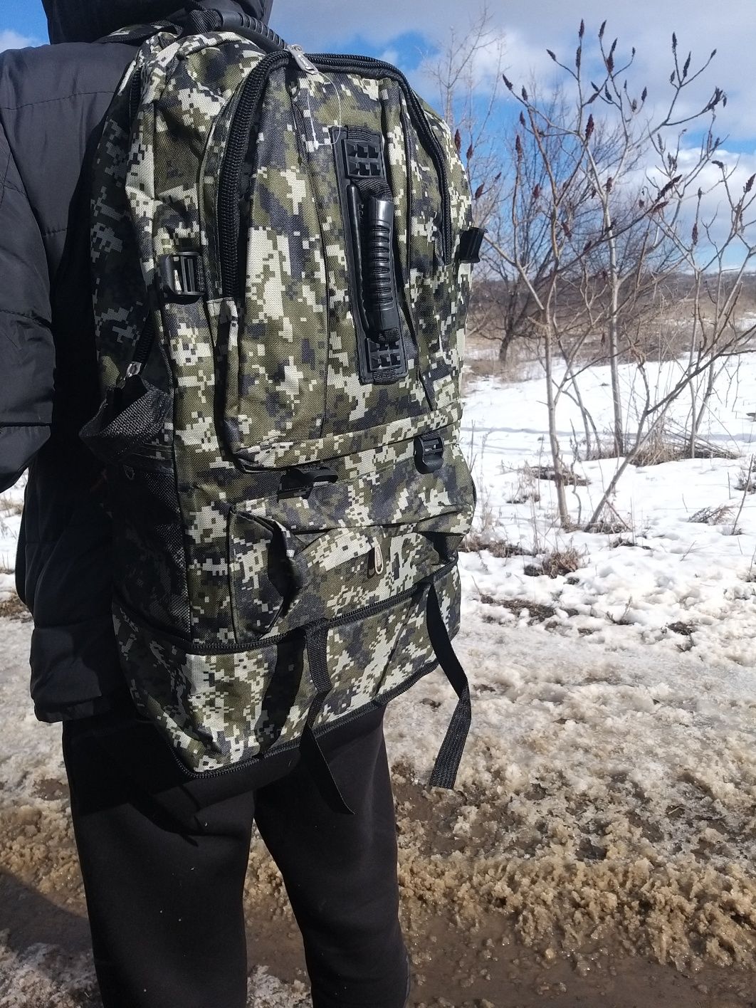 Рюкзак новый большой тактический рюкзак сумка на плечи цвет пиксель