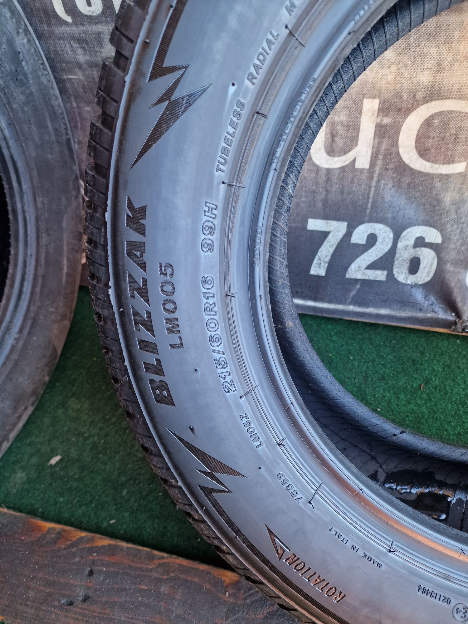 Opony zimowe 215/60/16 Pirelli i Bridgestone Komplet 7.8mm 2022rok
