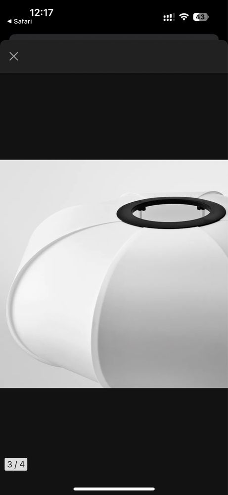 IKEA BYGGKORN Lampa podłogowa 148 cm czarny/biały