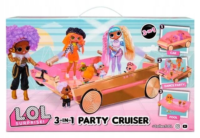 Машина лол кабриолет с куклой лол LOL Surprise Car Pool Coupe