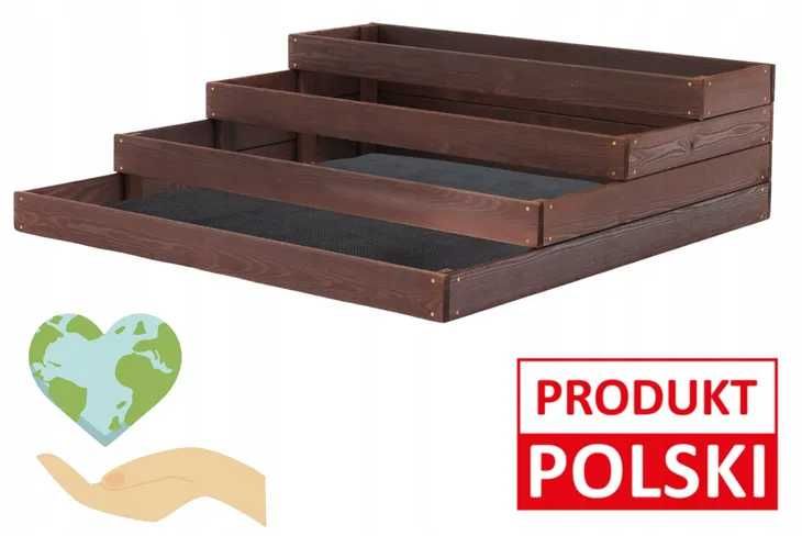 PROMOCJA! Warzywniak ogrodowy grządka piętrowa 120x120 + GRATIS