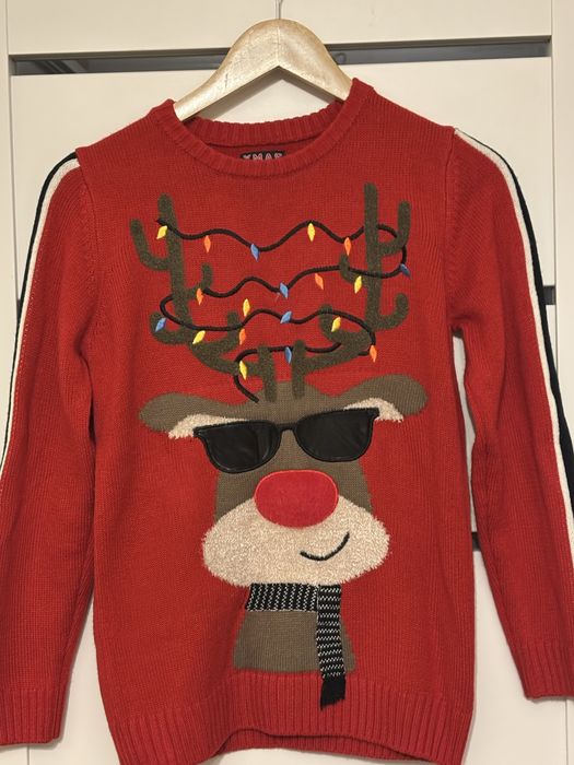 F&F 11-12 lat XMAS sweter świąteczny renifer