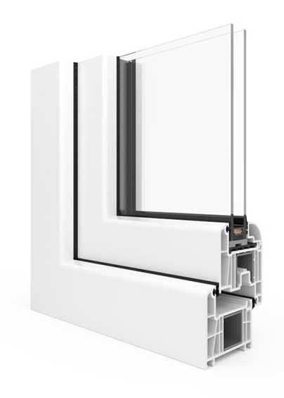 okno PCV trójkąt trójkątne witryna 1500x1500