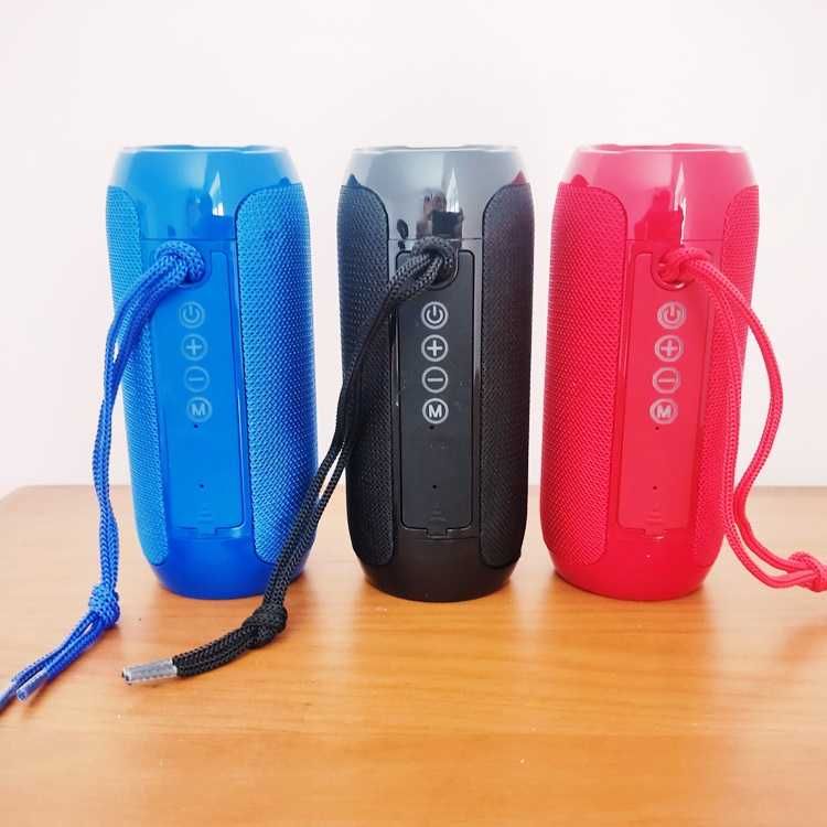 Colunas Bluetooth TG117 Preto Azul ou Vermelho