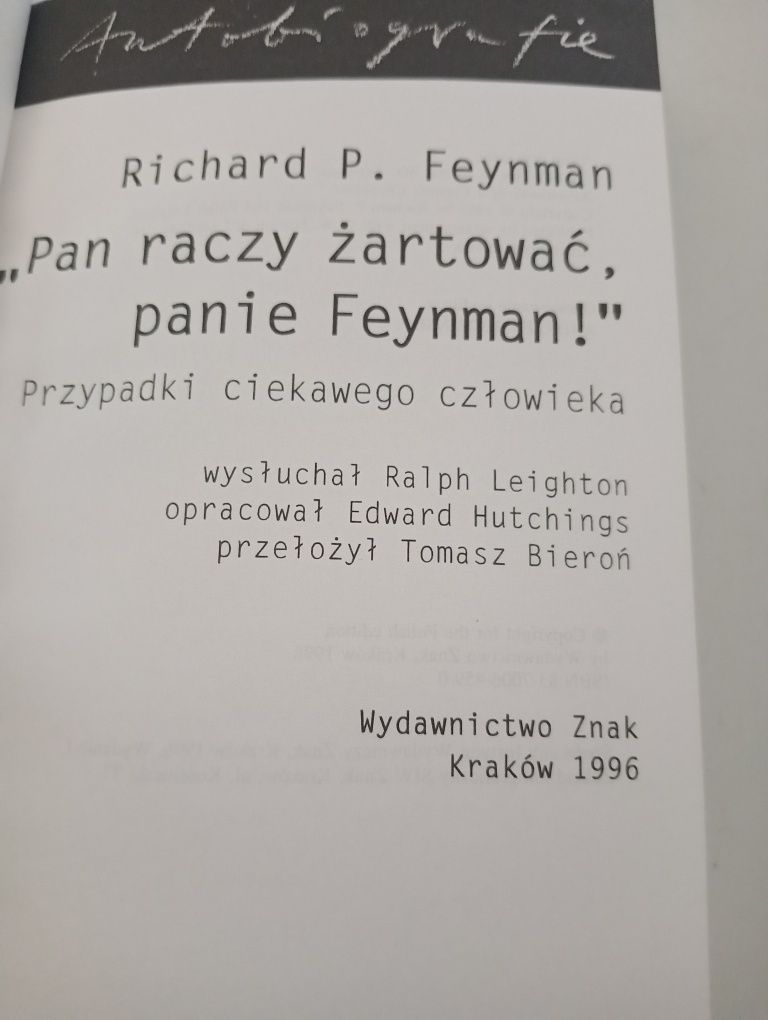 Pan raczy żartować, panie Feynman!