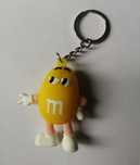 Żółty m&ms cukierek brelok breloczek zawieszka do torby