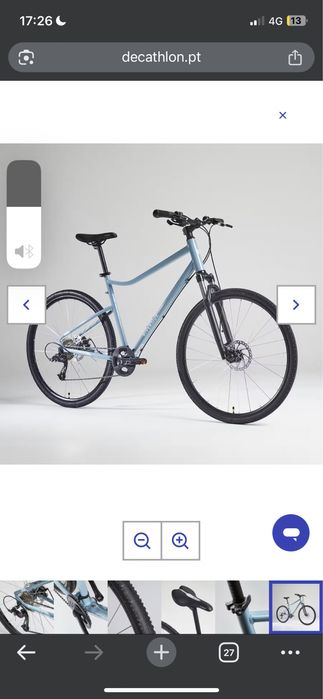 Bicicleta decatlhon trekking riverside 500