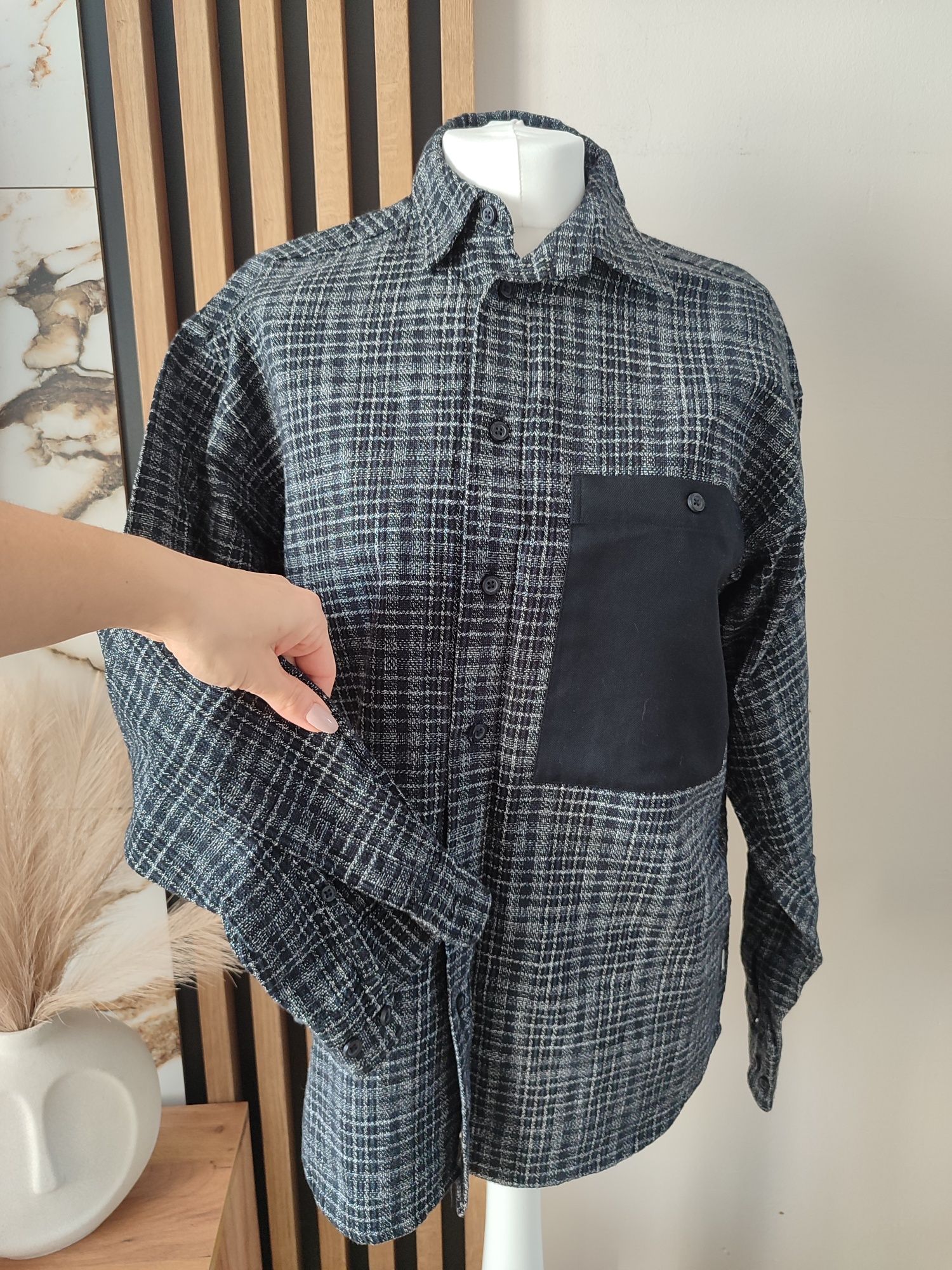 Koszula męska woodbird S Men's shirt Stoll Nappa Shirt Navy