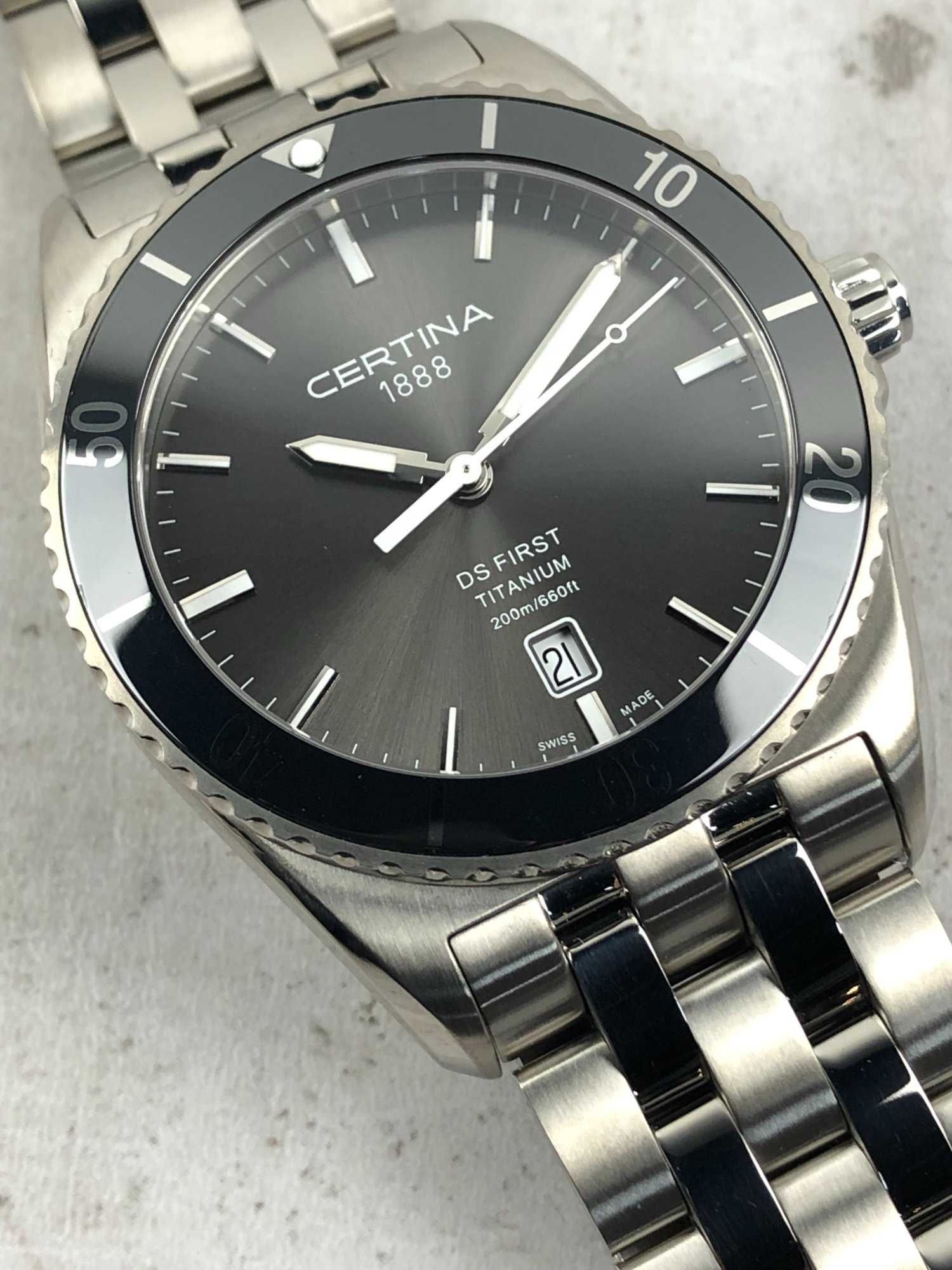 Zegarek Męski Certina DS First Ceramic Titan C014.410.440.8100 OKAZJA!