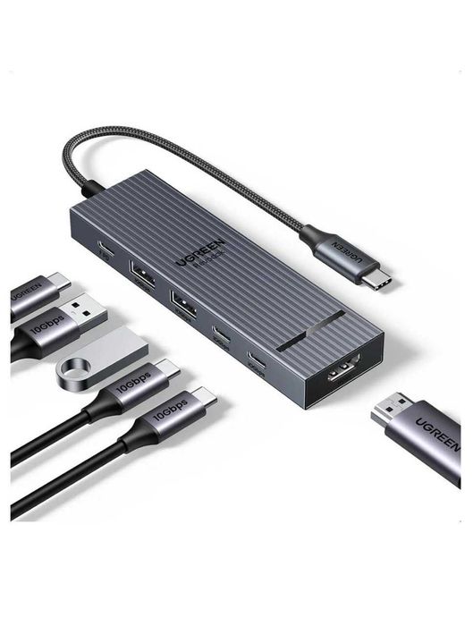 USB-хаб Ugreen Revodok Usb Hub 6 in 1