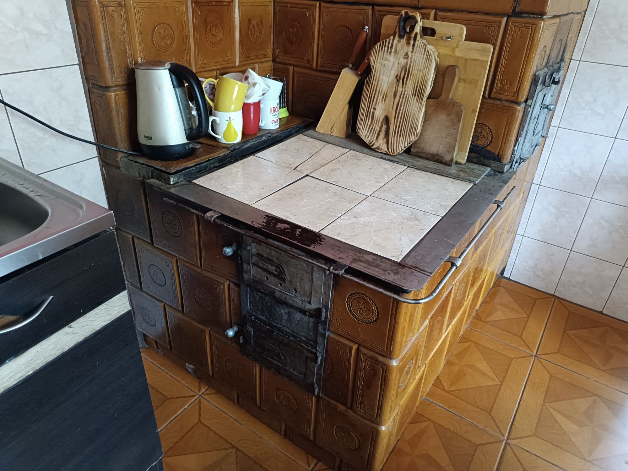 Kuchnia kaflowa,narożna