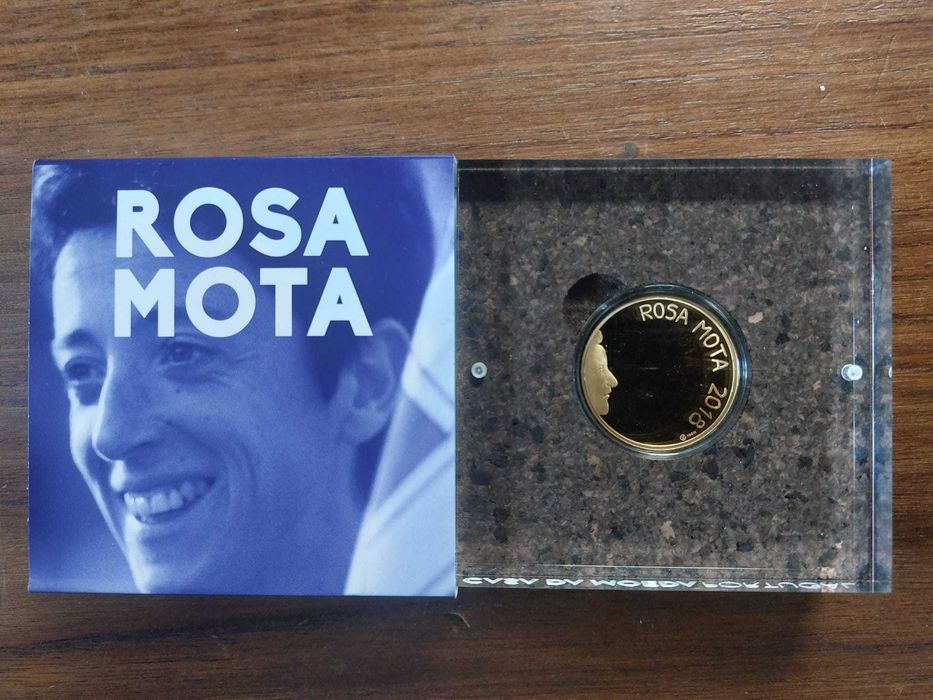 Moeda Série Heróis do Desporto - Rosa Mota - Ouro Proof