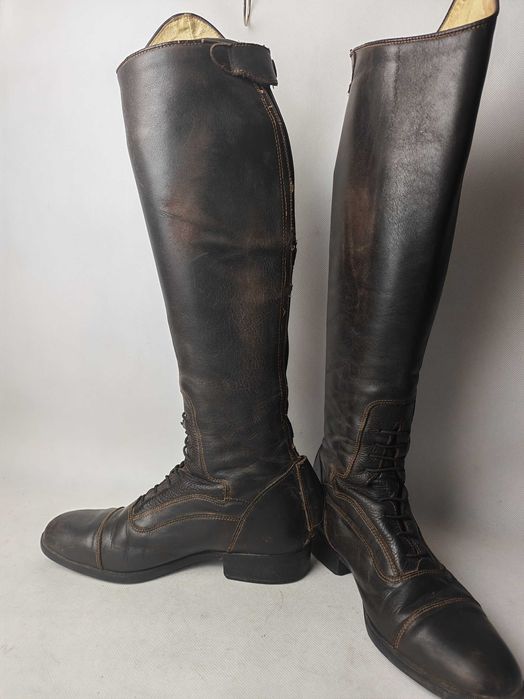 Oficerki Felix Buhler brązowe skórzane rozmiar 39 stan dostateczny