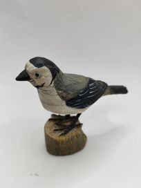 Figurka ptak ptaszek imitacja drewna ozdoba kolekcja