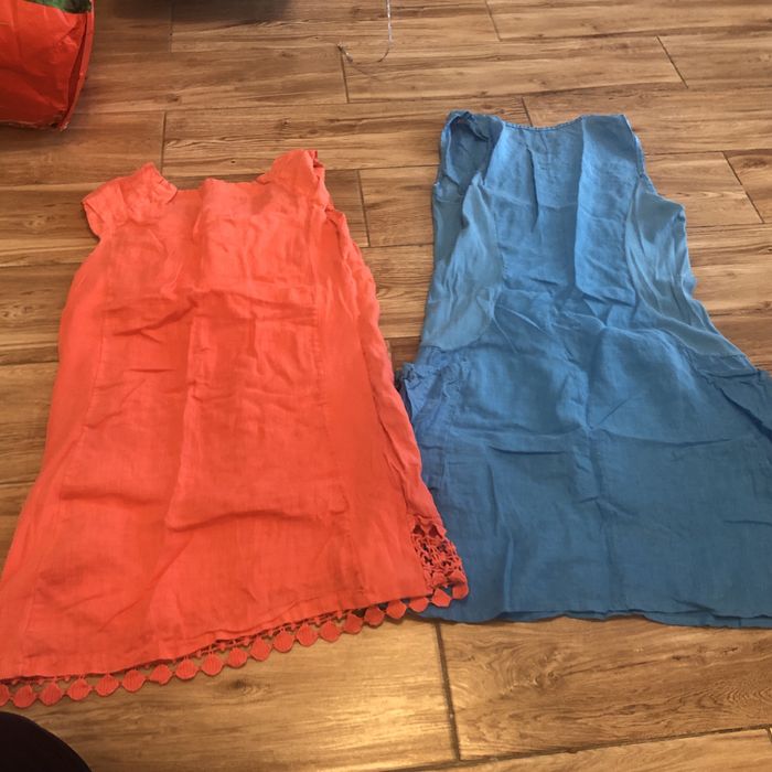 Dwie lniane sukienka na lato