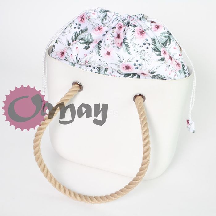 organizer OBAG MINI worek różany ogród róże 2 kieszenie komin OMAY