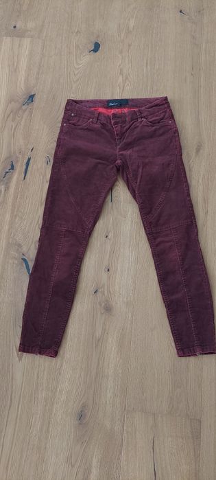 Spodnie sztruksowe damskie XS